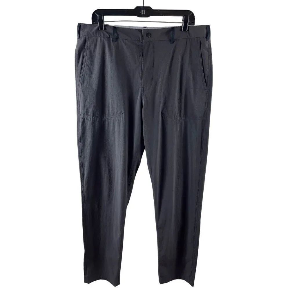 Macpac Mens Trekker Pertex Equilibrium Softshell Nylon Pants XL Charcoal Gray